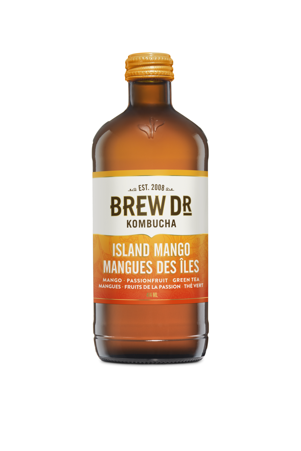 BREW DR. Kombucha - ISLAND MANGO 12 pk