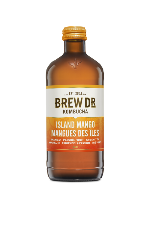 BREW DR. Kombucha - ISLAND MANGO 12 pk
