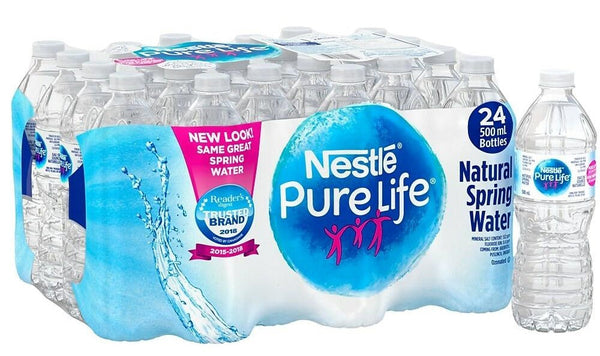 Nestle Pure Life Water 500ml, Pack of 24 Bottles
