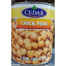 Chick Peas (Cedar)  2.84L x6 cans