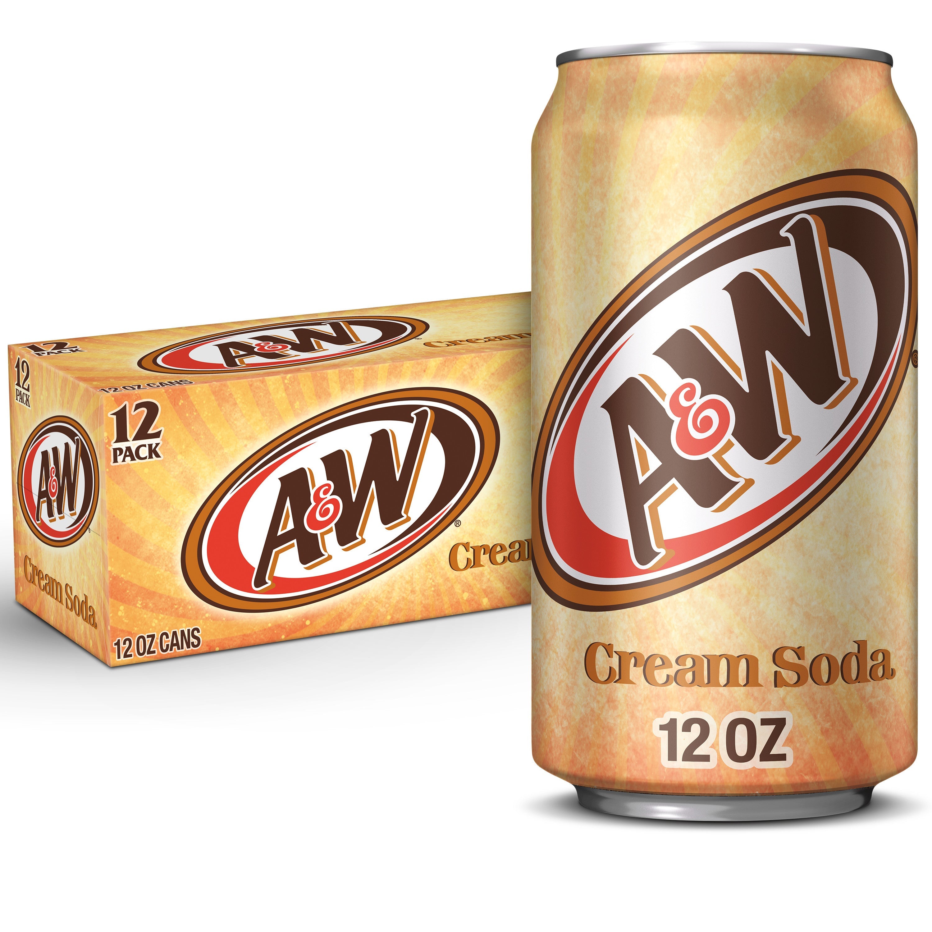 A&W Cream Soda - 355ml, 12pack Cans*