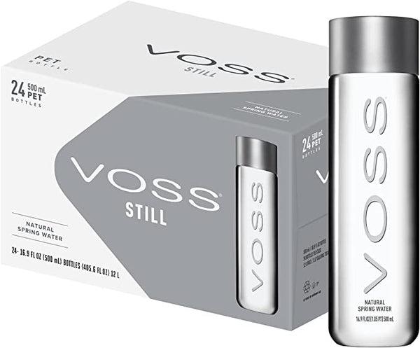 Voss Still Water 500 ml, Pack of 24 package Bottles