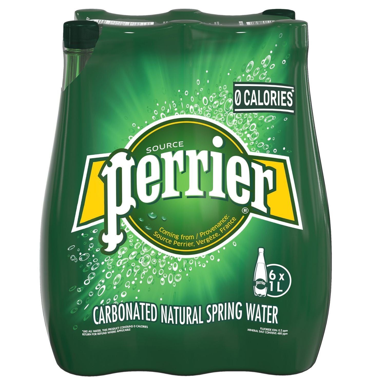 Perrier Sparkling Water  1Litre - 6 Packx2 (12 pk )