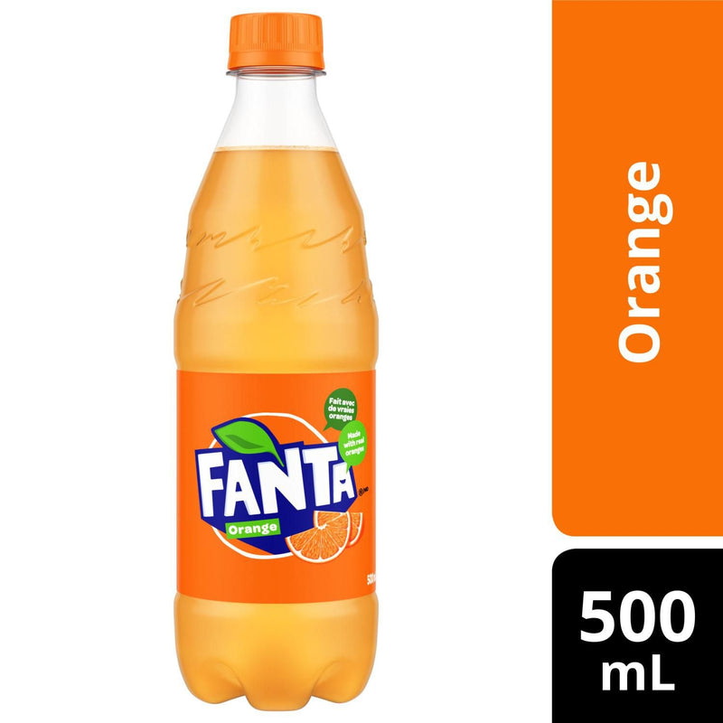 Fanta Orange - 500ml, 24pack plastic