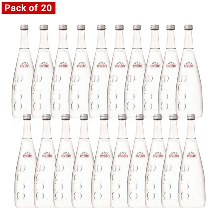 Evian Water glass 750ml , Pack of 12 Bottles