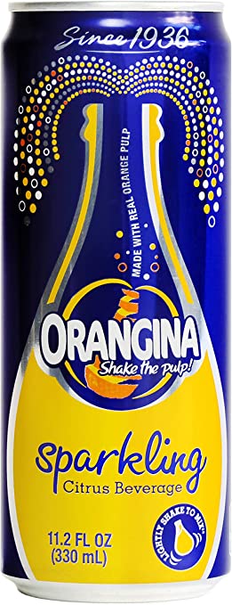Orangina sparkling juice 2 cases of cans