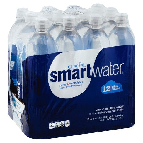 Smart Water 1Litre, Pack of 12 Bottles