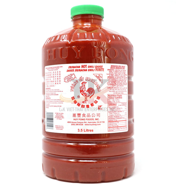 Sriracha Hot Sauce  3.5L x 3 Bottles