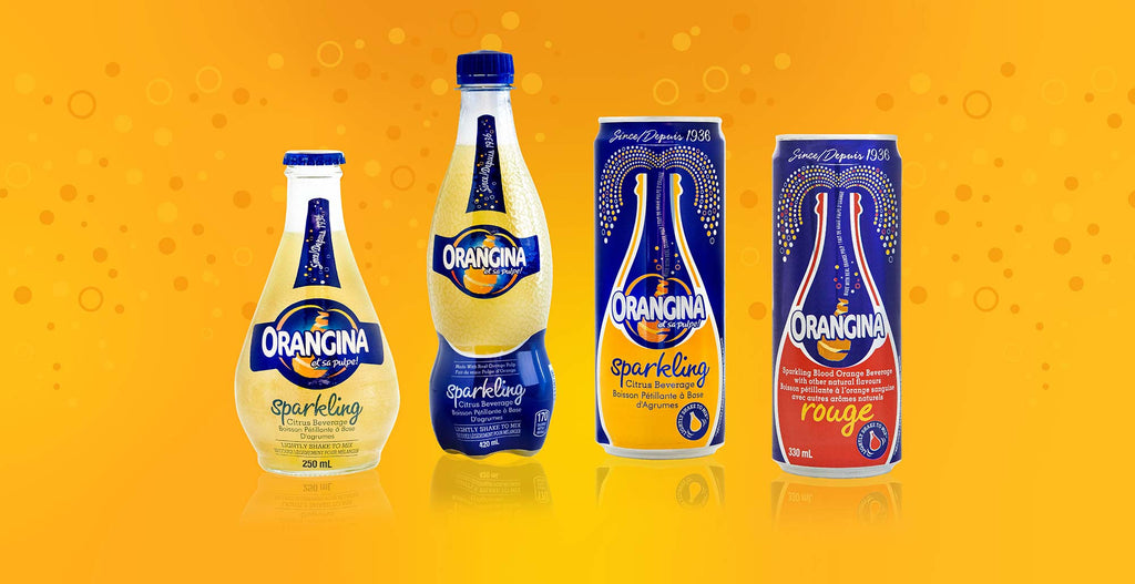 Orangina sparkling juice 330ml x4x6pk  pack cans
