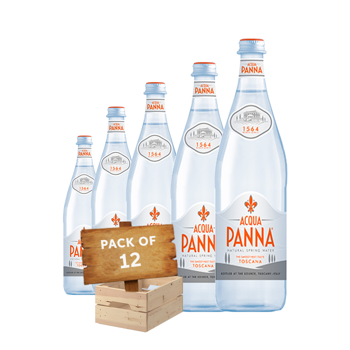 ACQUA PANNA Water glass 750ml , Pack of 12 Bottles