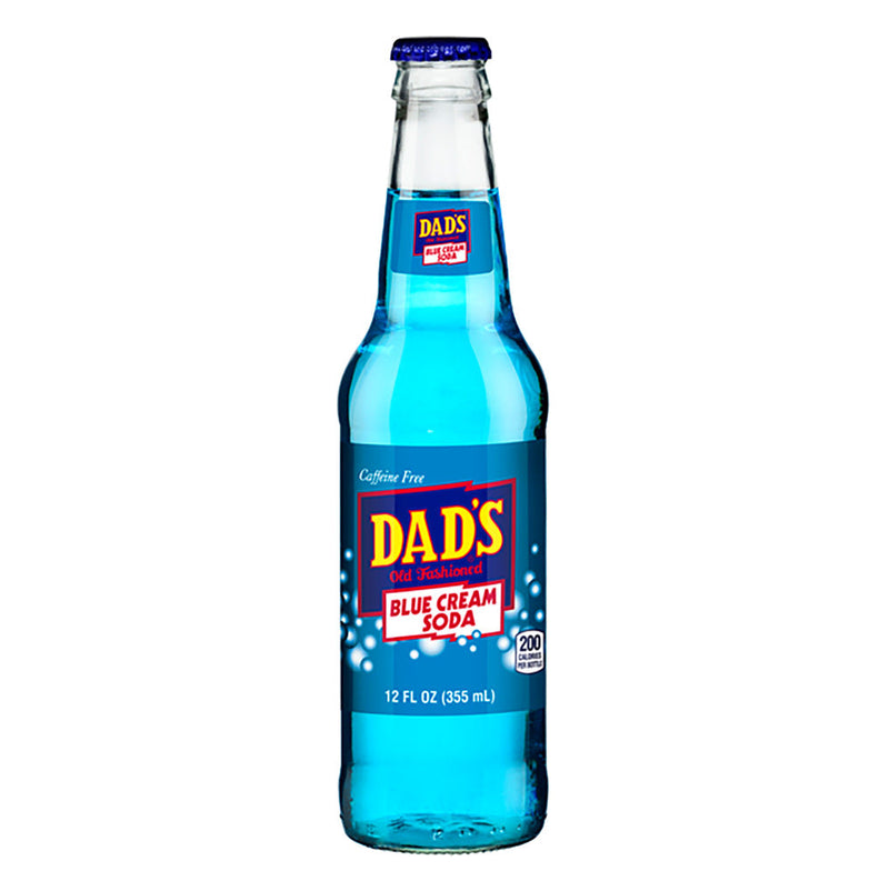 Dad's Blue Cream Soda - 355ml, 12 pack glass