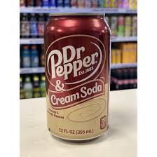 Dr Pepper cream soda - 355ml - 12pack Cans
