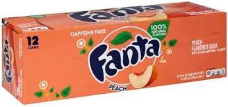Fanta Peach Flavour - 355ml -12pack Cans