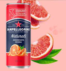San Pellegrino Aranciata  Rossa- 330mlx4x6 Packs cans (24 Cans)