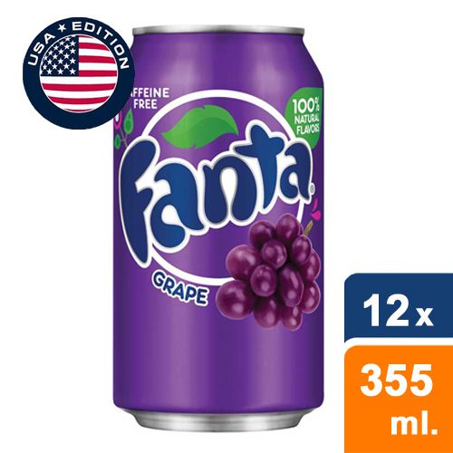 Fanta grape Flavour - 355ml -12pack Cans
