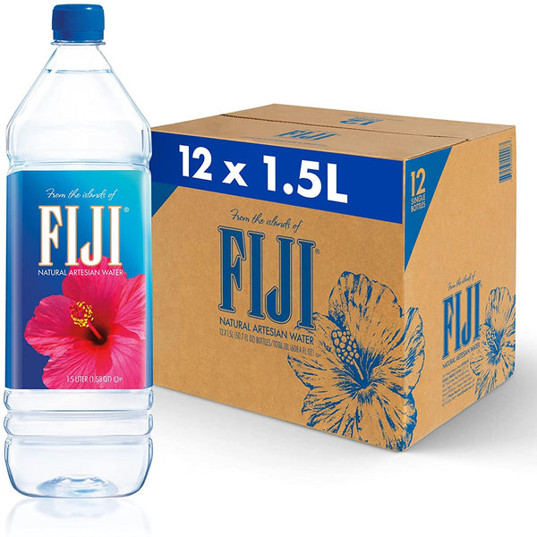 Fiji water 1.5 Litre, Pack of 12 Bottles