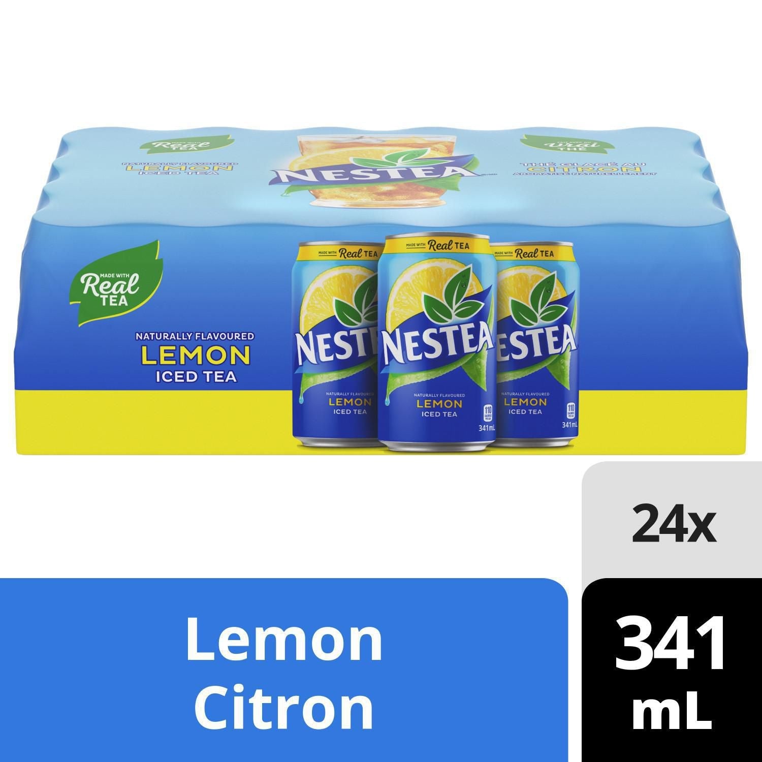 Nestea Lemon Iced Tea  | 341 mL,  24 pack Cans
