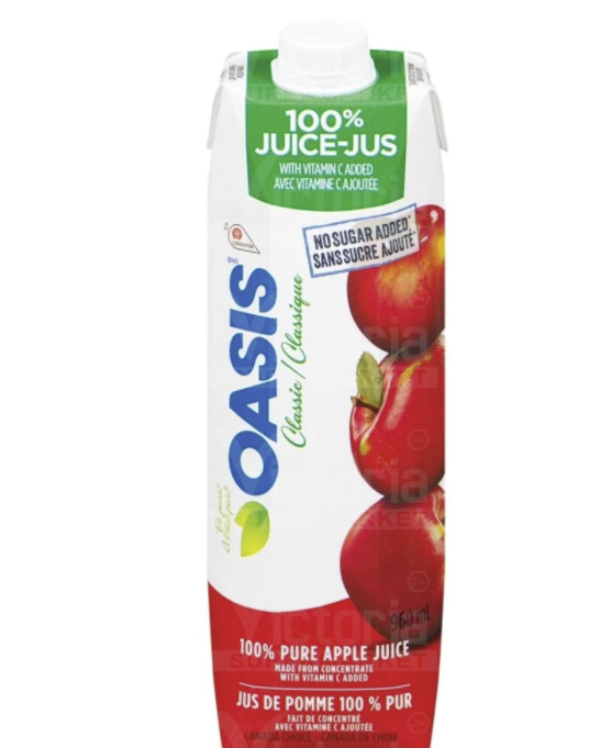 oasis apple juice        