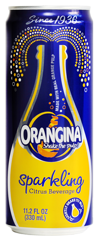 Orangina sparkling juice 330ml x4x6pk  pack cans