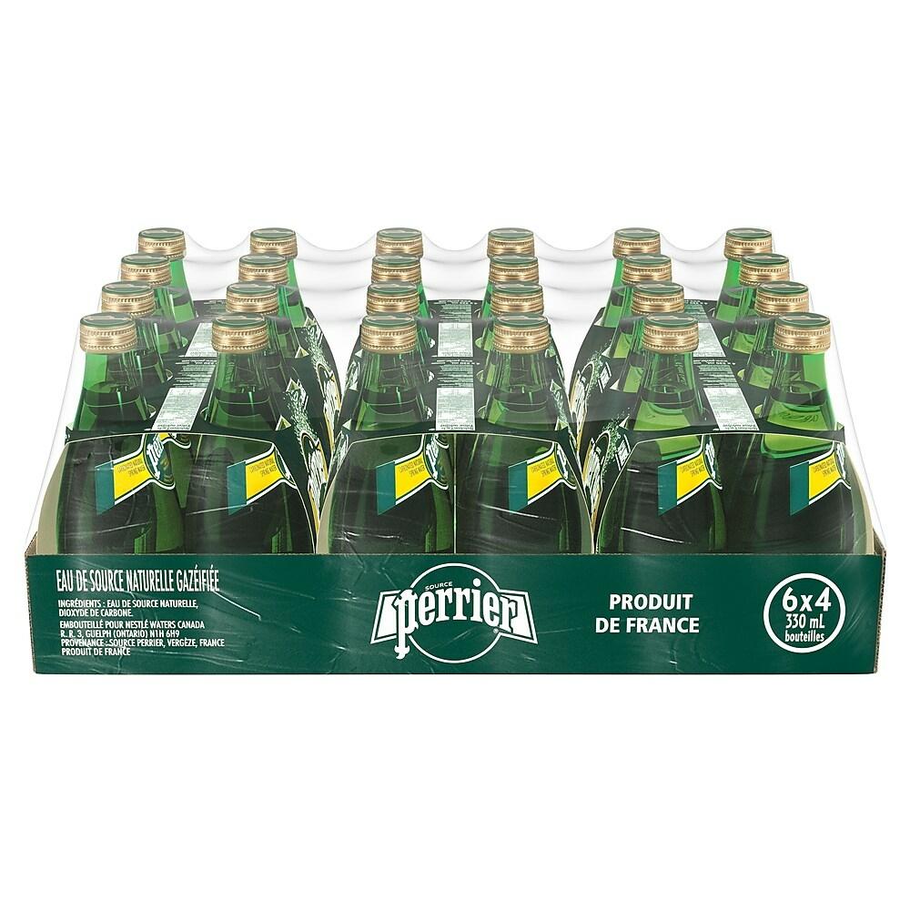 Perrier 330ml Sparkling Water Carbonated  24 Glass Bottles