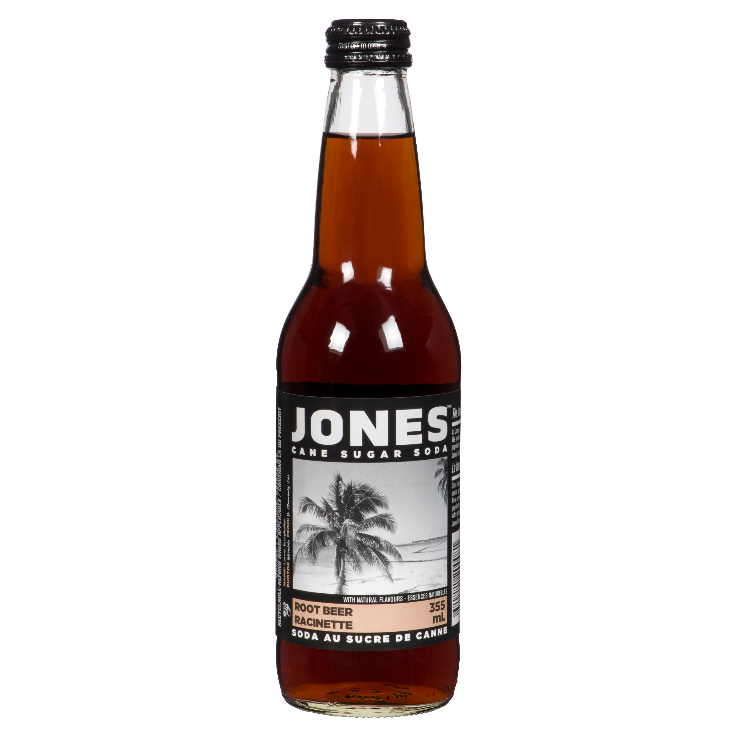 Jones Root Beer glass 355 ml x 12 Pack
