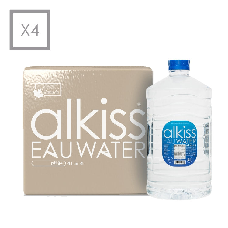 ALKISS 4 liter water Alkaline spring waterX4