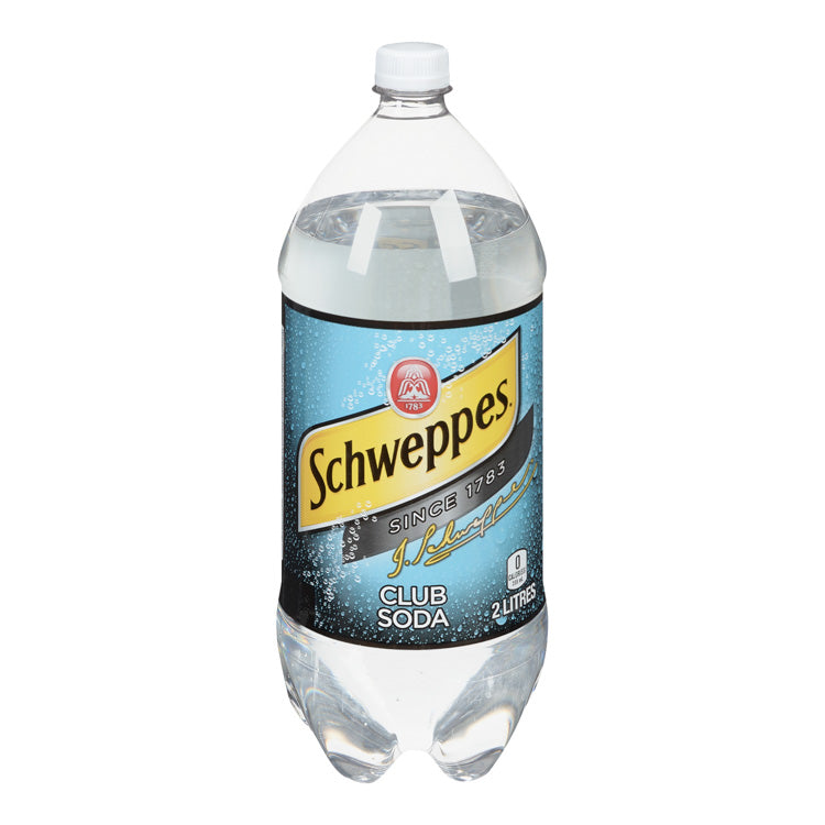 Schweppes Club Soda - 2Litre x 8 bottles