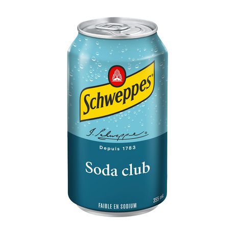 Schweppes Club Soda - 355ml, 12pack Cans