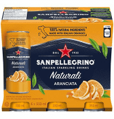 San pellegrino italian juice soda ARANCIATA  Orange - 330ml, 24pack (24)