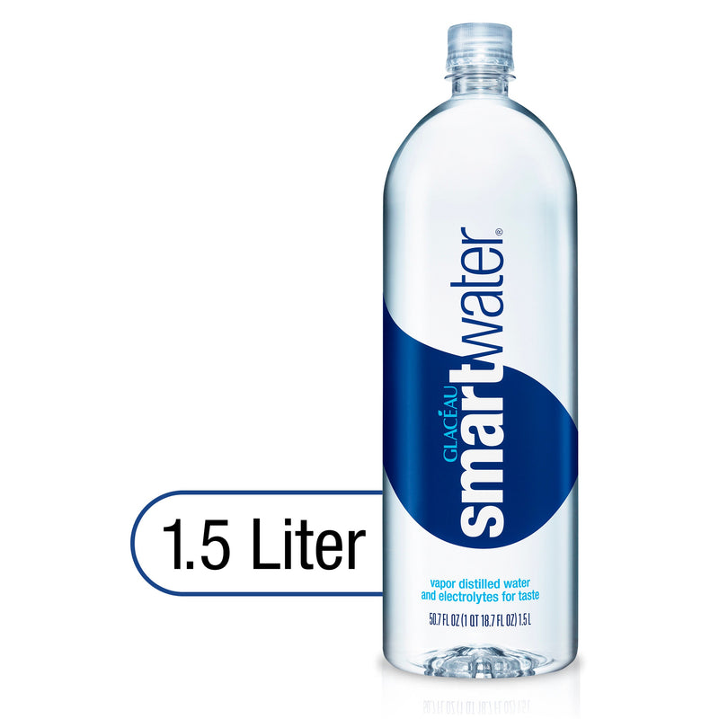 Smartwater Water 1.5 Litre, Pack of 12 Bottles