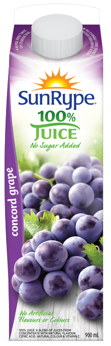 SUNRYPE 900 GRAPE JUICEx12 pk