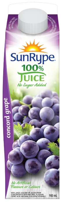 Sunrype Grape - 900ml, 12pack