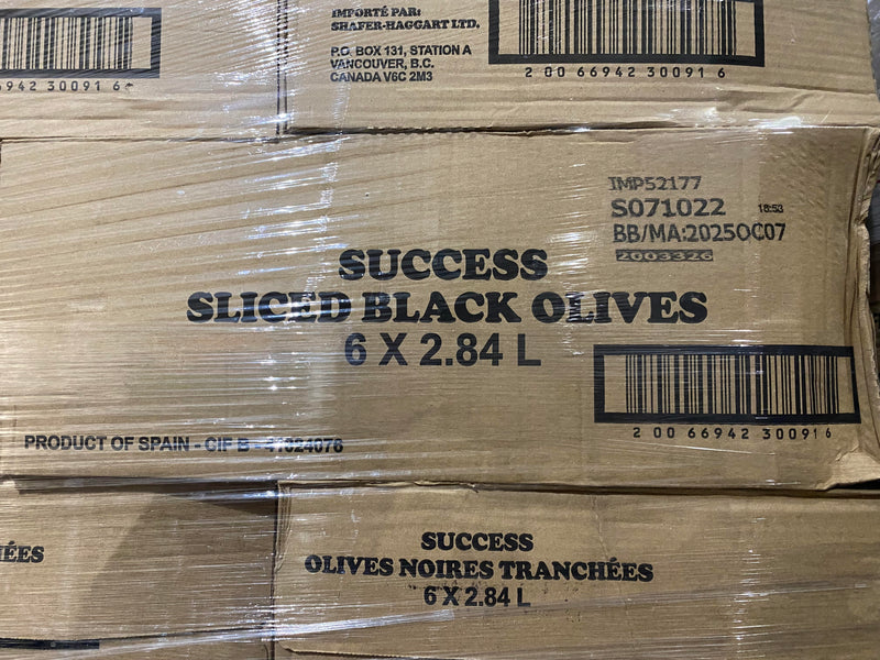 Black olive slice 6x2.84 L ( SUCCESS )